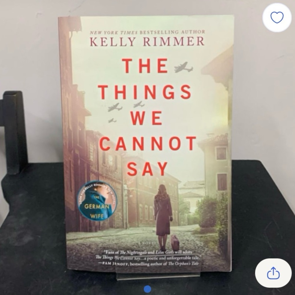 The Things We Cannot Say by Kelly Rimmer – Historical Fiction Paperback
